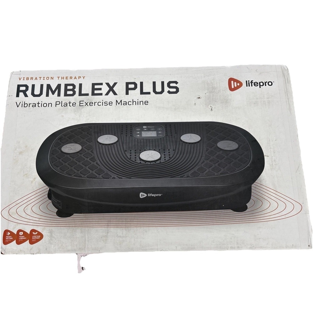 LifePro RUMBLEX PLUS Vibration Plate Exercise Machine - Model # LP-RMXPLS-BLK